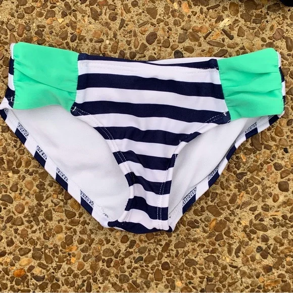 Cat & Jack Red White Blue Bikini & Rashguard Swim Set 6/6x - Picture 4 of 6